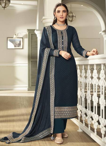 Teal Blue Colour BK 8673 Heavy Festive Wear Heavy Embroidery Work Salwar Suit Collection 16032
